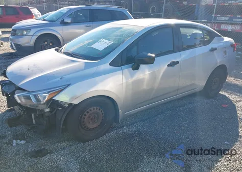 2020 Nissan Versa S Xtronic Cvt z USA, uszkodzony, nr VIN 3N1CN8DVXLL881237